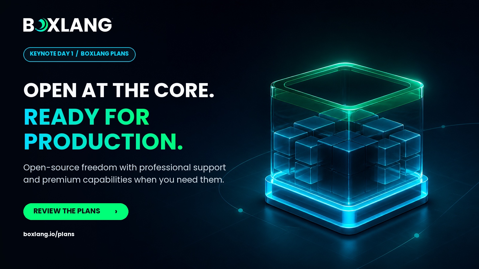 Open at the Core. Ready for Production: BoxLang
