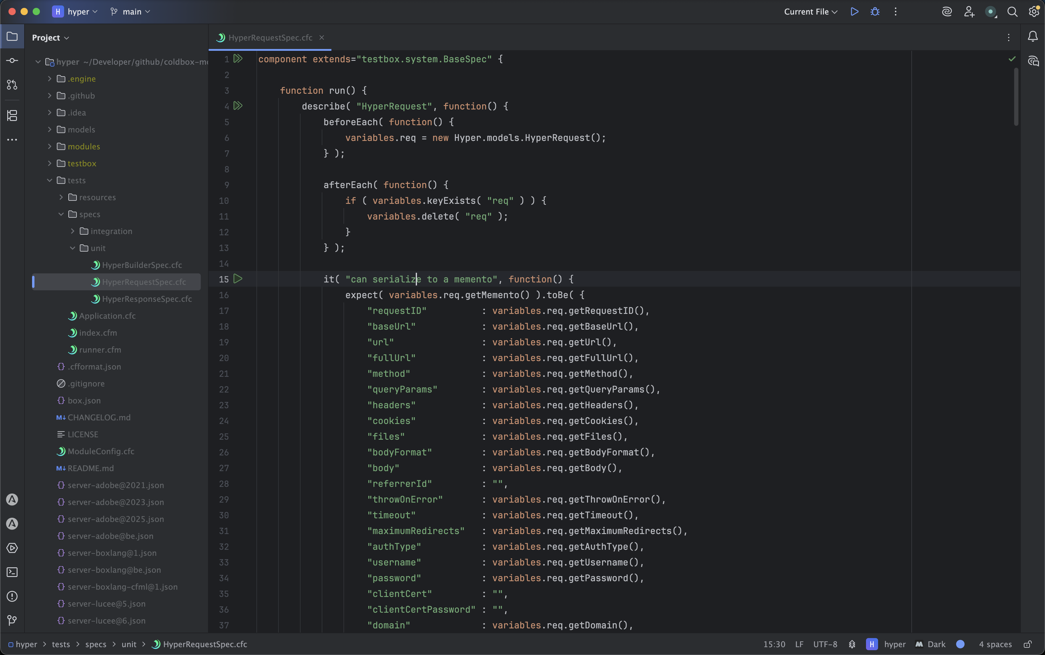 Hyper inside IntelliJ's BoxLang IDE