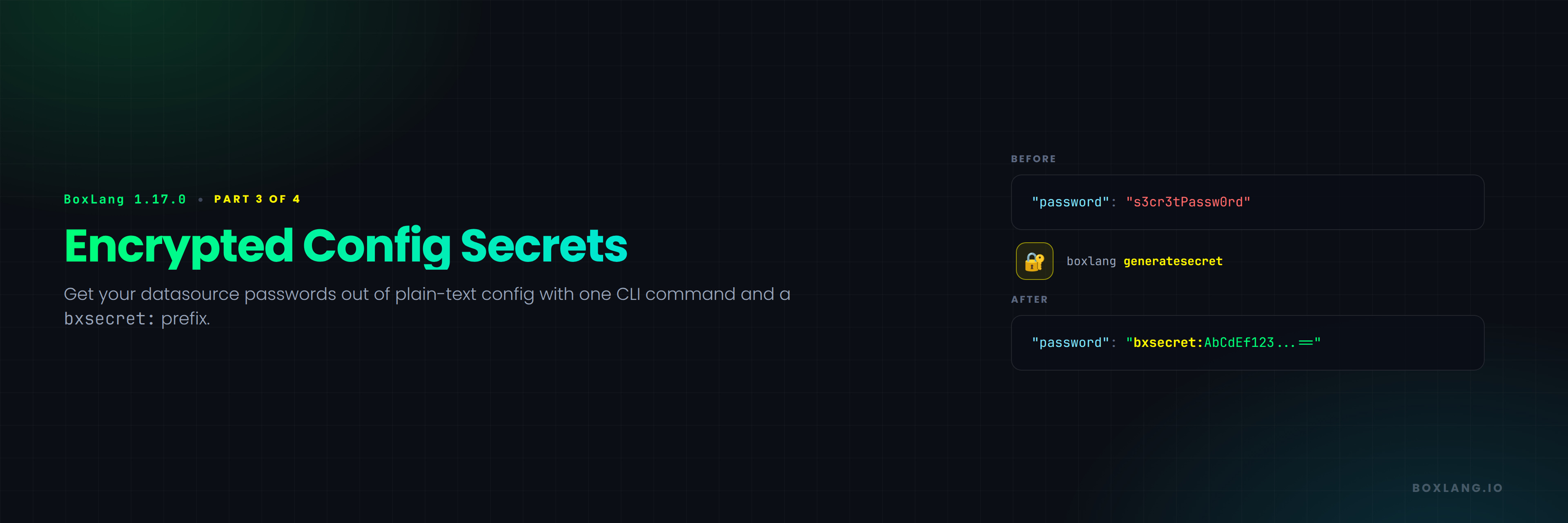 BoxLang 1.17 Series Part 3 : Encrypted Config Secrets