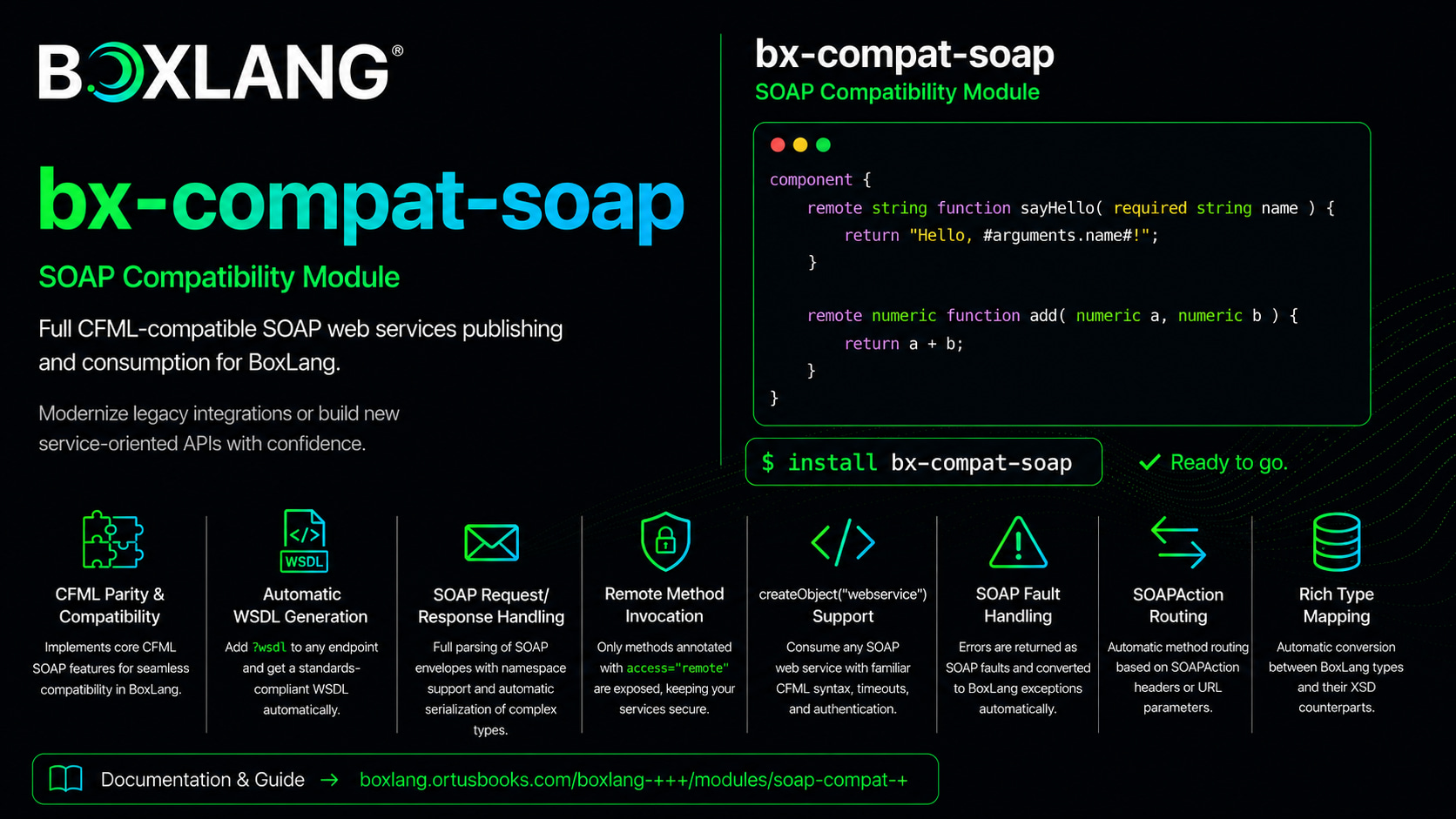 Boxlang SOAP Compatibility Module Released