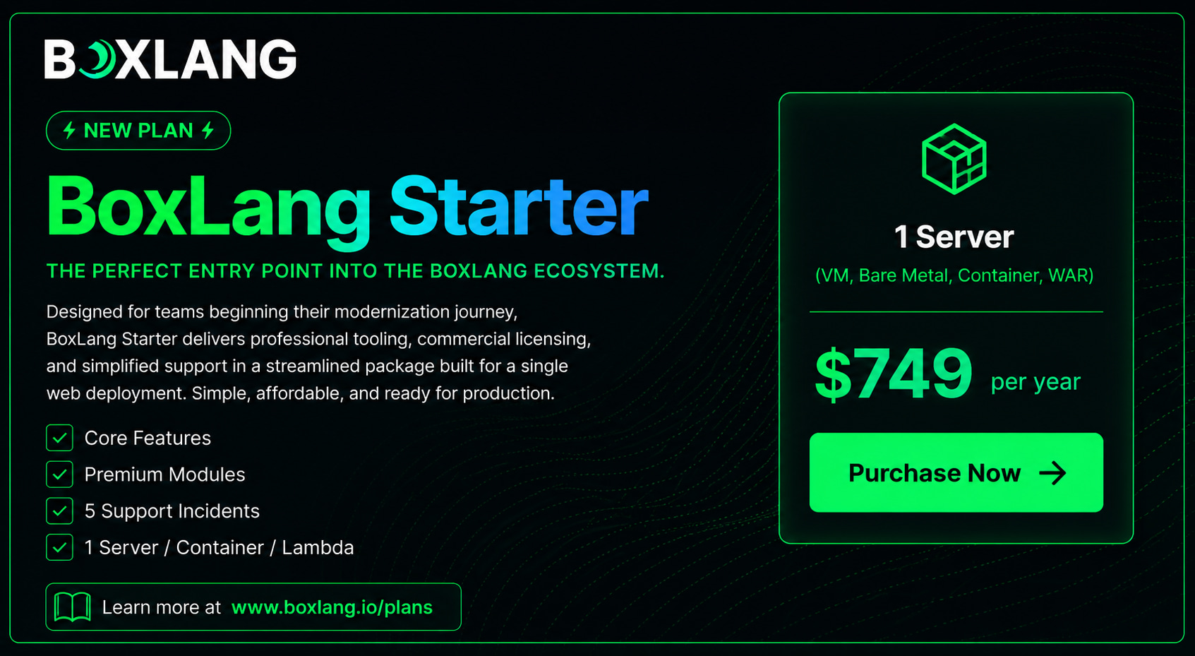 Introducing the BoxLang Starter Plan: Your Path to Modernization Starts Here