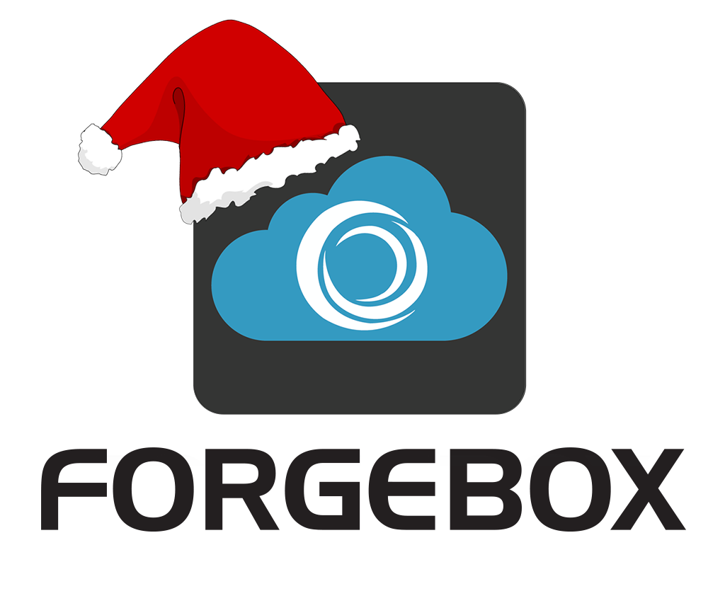 ForgeBox with Santa hat